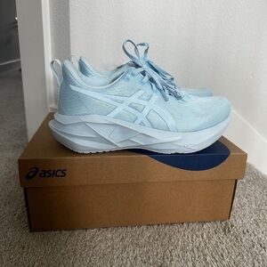 Asics Blue Novablast 5 Athletic Shoes Breathable Mesh Comfort